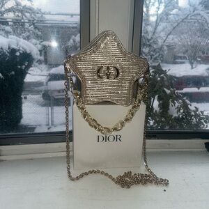 Dior Star-Shaped Gold Mini Bag